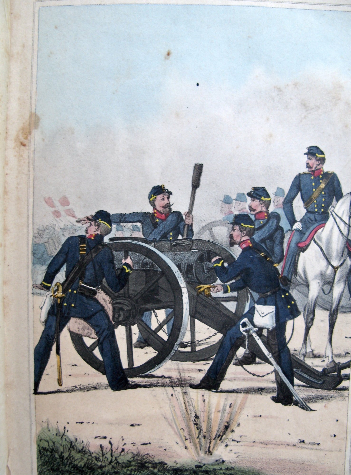 Kanoner og fæstningsværker fra 1848 langs kysten ved Middelfart og Hindsgavl.