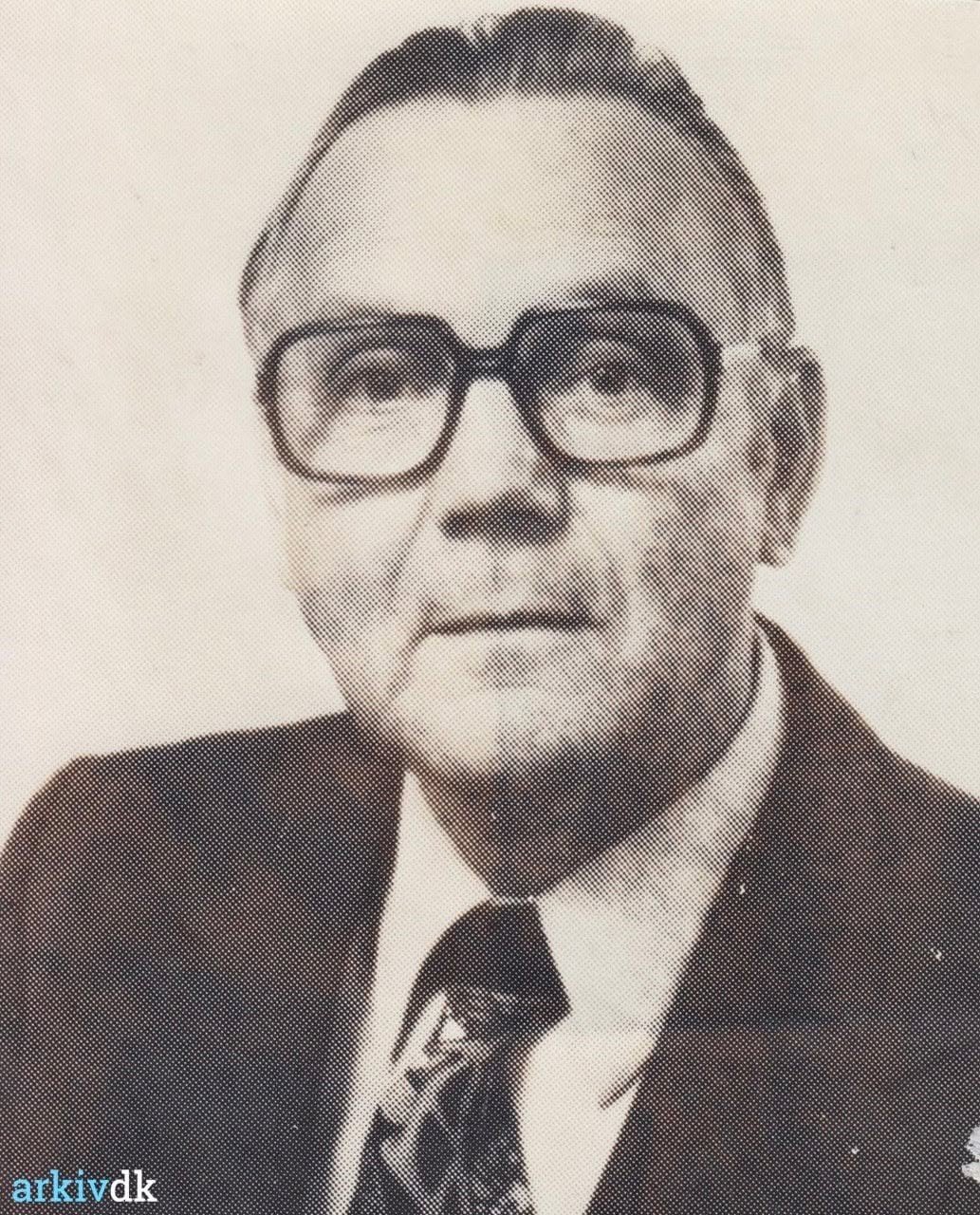 Portræt af Karl Emil Risager, plejer og amtsrådsmedlem.