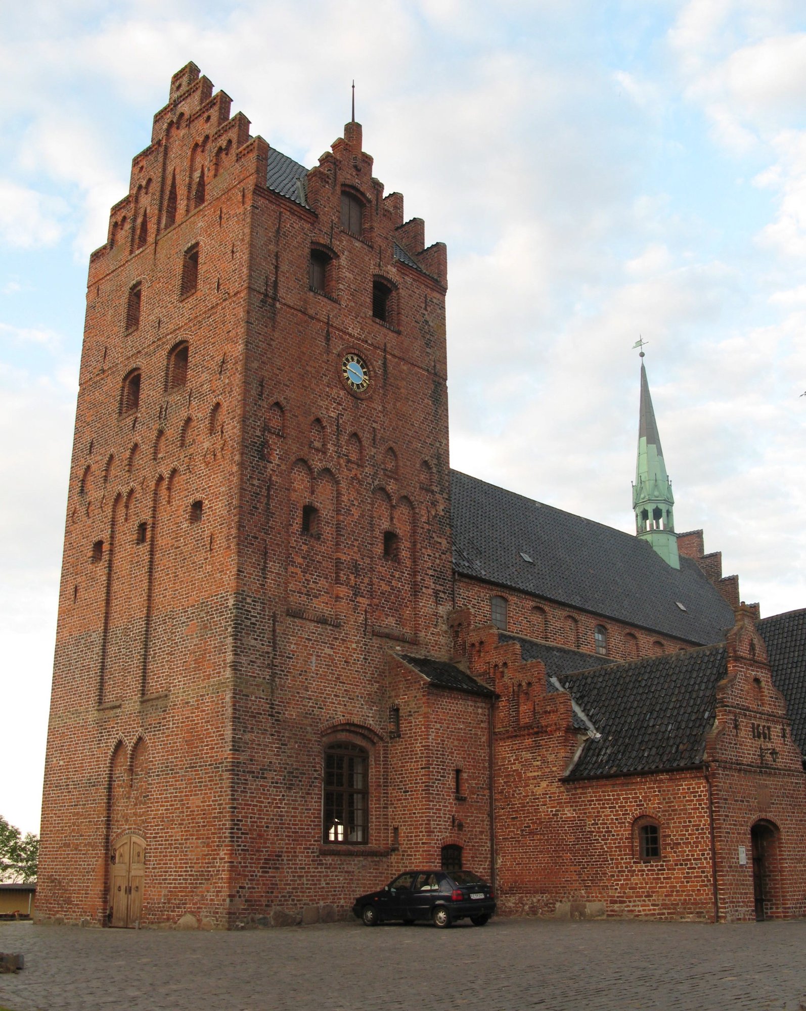 Middelfart Kirke bygget i teglsten.