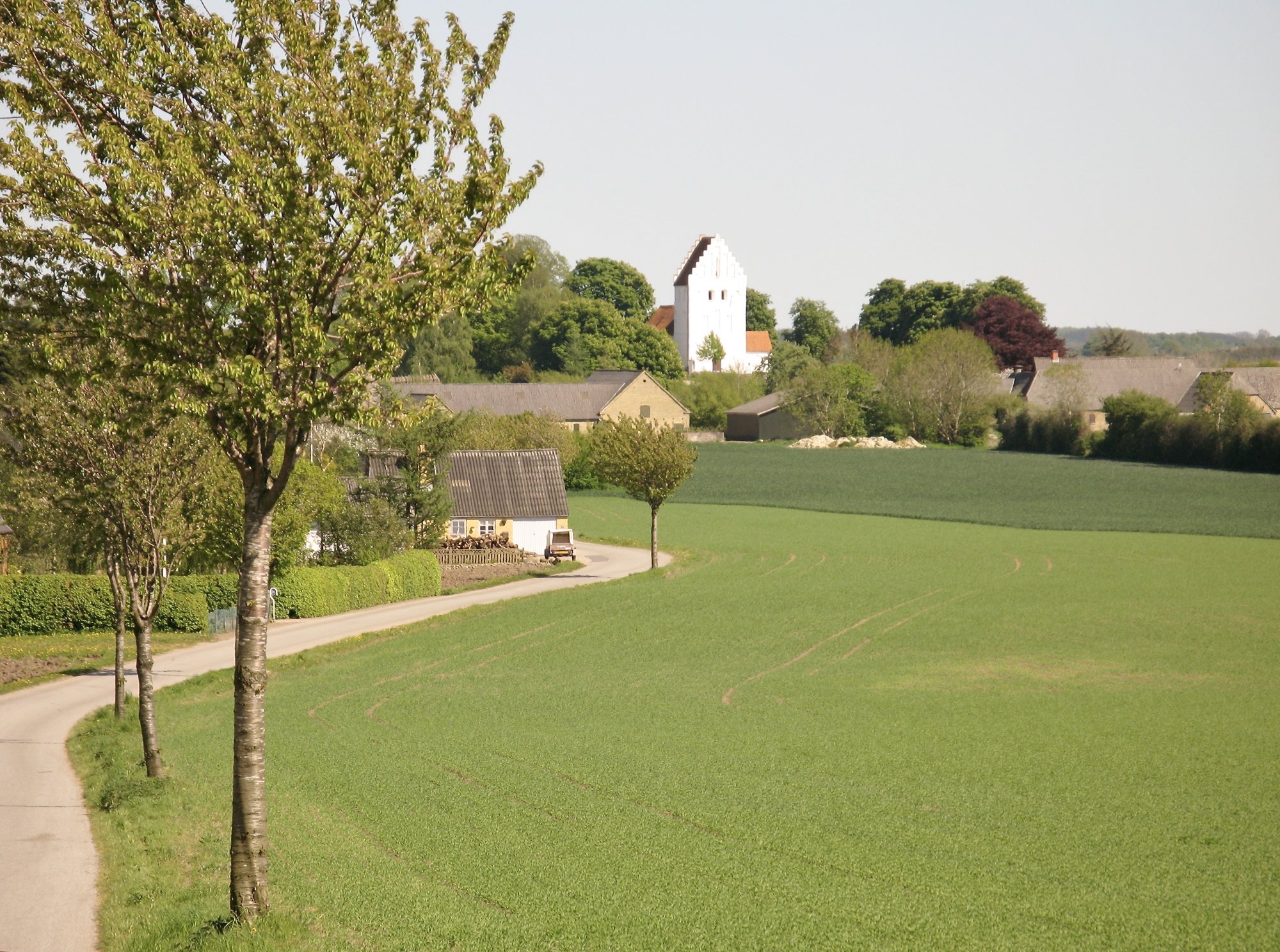 Ørslev kirke fotograferet i maj 2008.