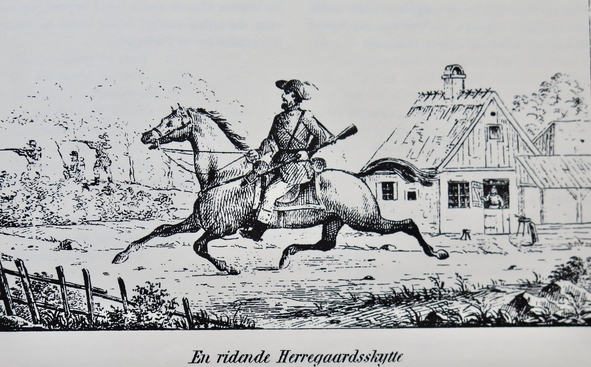 Soldater i kamp under Treårskrigen 1848-1850