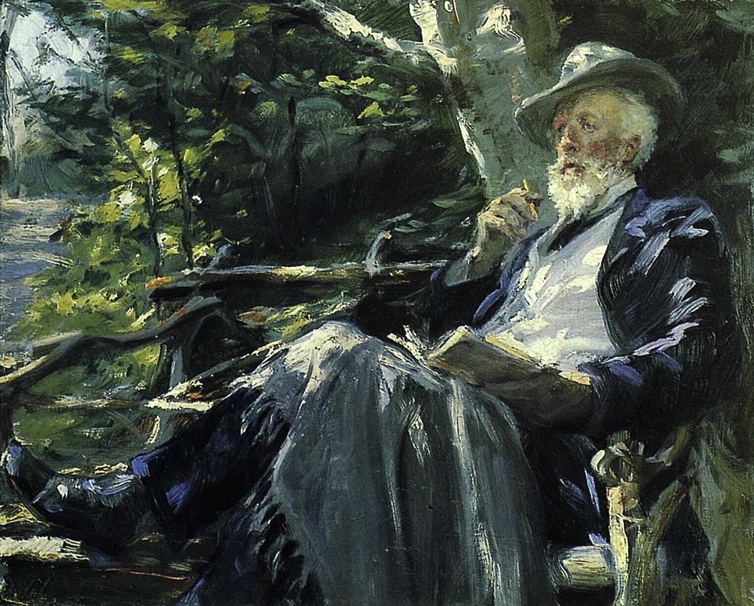 Portræt af Holger Drachmann malet af P.S. Krøyer i 1903.
