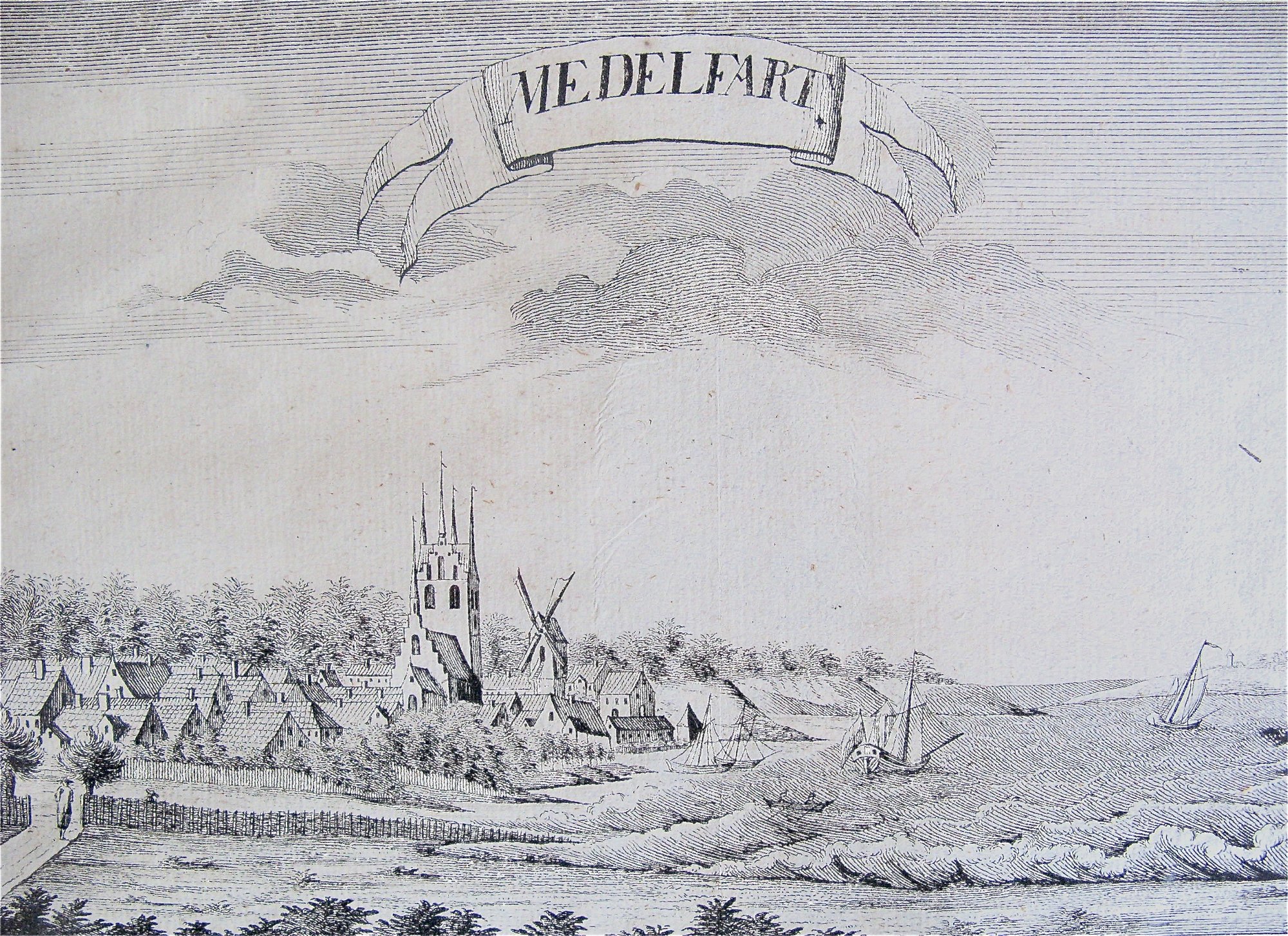 Udsigt over Lillebælt, det tidligere Middelfartsund, mellem Fyn og Jylland.