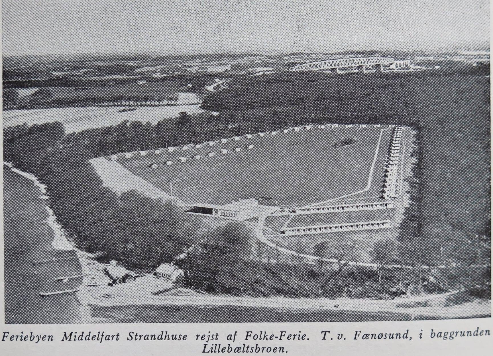 Feriebyen i Middelfart ved Fænøsund, oprindeligt opført af Dansk Folke-Ferie.