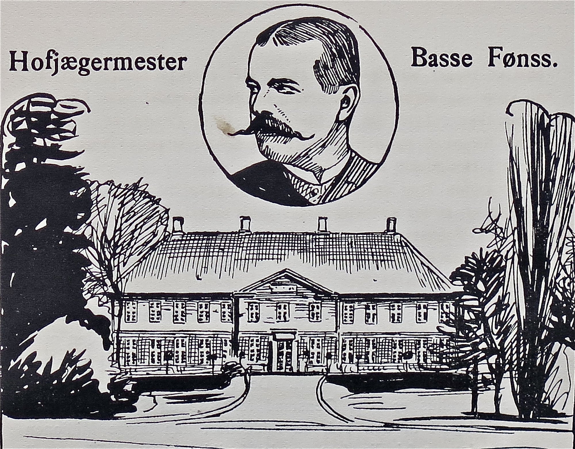 Portræt af godsejer Niels Basse Fønss eller illustration fra bogen Danske Jorddrotter